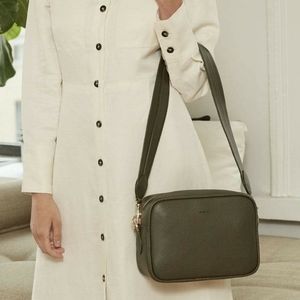 Angela Roi Grace Crossbody Olive Bag Vegan Purse